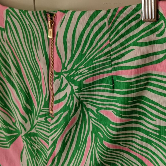 🌸💚Lilly Pulitzer Skort Size XS/0 Marigold Style Who Let the Fronds Out Pattern - Picture 13 of 14